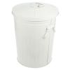 VOSAREA Round Trash Can with Lid Garbage Bin for Office Kitchen and Outdoor Use Sturdy Iron Design for Durability and Easy Cleaning view 1