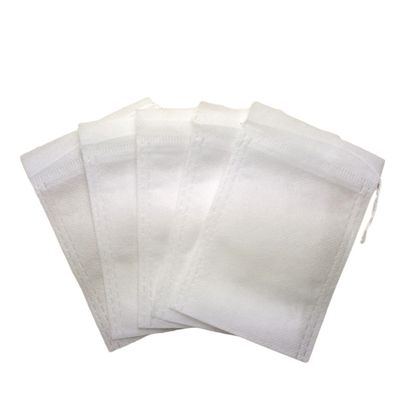 ABOOFAN 100pcs Drawstring Tea Filter Bags for Loose Leaf Tea Non-woven Empty Bags for Herbal Powders and Potpourri Lightweight and Easy to Use