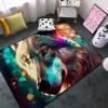 Jiospet Wolf Rugs for Bedroom - Kids Wolf Rug for Living Room Animal Carpet for Teens Decor Rug for Dining Room Cute Floor Mat, 3x5 Feet view 1