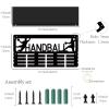 CREATCABIN Medal Trophy Holder Handball Medal Hanger Display with Shelf Black Sports Rack Iron Frame Wall Mount Metal Medal Showcase Hooks for Hanging Medals Hand Ball Player Medalist 15.7 x 7.9Inch view 2