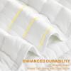 HiSnug White King Size Quilt Bedding Set, Reversible Lightweight Bed Spreads Oversized King Quilted Bedspread for All Seasons, Soft Washable, 3 Pieces, 1 Quilt (108x96 in) & 2 Pillow Shams (20x36 in) view 3