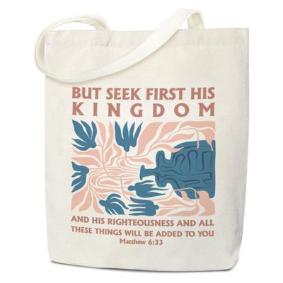 Christian Canvas Tote Bag for Women - Aesthetic Bible Verse Bag - Religious Inspirational Gifts - Book Shopping Reusable Grocery Beach Shoulder Bag /A56