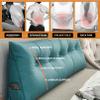 MOUNW Triangular Headboard Pillow Daybed Back Wedge Pillow Large Bolster Reading Backrest Pillow Body Positioning Support Cushion with Removable Cover view 2