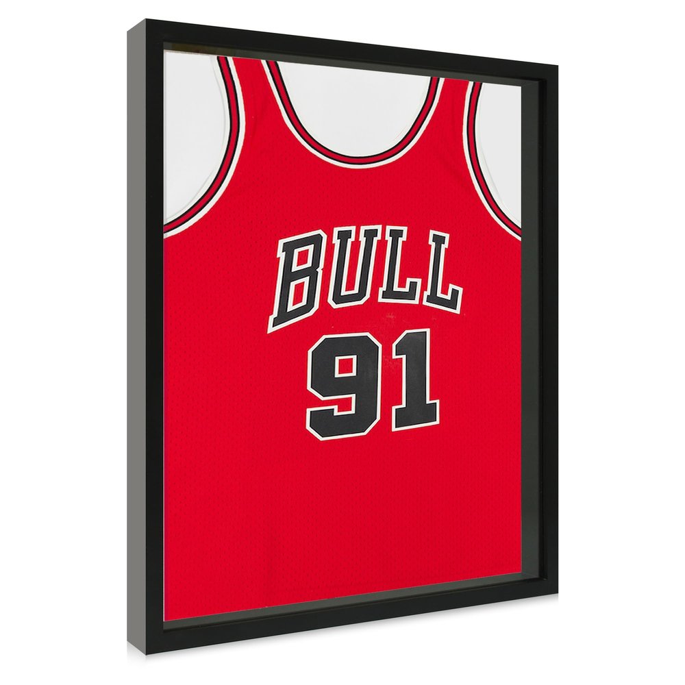 CCDCC 16x20 Large Shadow Box Picture Frame with Soft Linen Back, Black Wooden Youth Kids Jersey Frame Display Case with Tempered Glass Cover for Wall Display