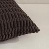 Fancy Homi 4 Packs Boho Dark Brown Decorative Throw Pillow Covers 26x26 Inch for Living Room Couch Bed Sofa, Rustic Modern Farmhouse Home Decor, Soft Plush Corduroy Cute Square Cushion Case 66x66 cm view 3