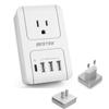 BESTEK 35W Universal Travel Adapter, 4 USB Ports & 1 Input Socket view 1