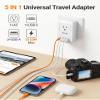 BESTEK 35W Universal Travel Adapter, 4 USB Ports & 1 Input Socket view 2