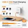 BESTEK 35W Universal Travel Adapter, 4 USB Ports & 1 Input Socket view 3