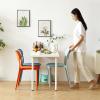ALLC Dining Chairs Plastic Chair Wide Back Chair Modern Dining Chair Kitchen Chair Leisure Chair Coffee Chair Office Chair Balcony Chair for Home Kitchen and Cafe Bar (Color : B, Size : 6pcs) view 2
