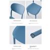 ALLC Dining Chairs Plastic Chair Wide Back Chair Modern Dining Chair Kitchen Chair Leisure Chair Coffee Chair Office Chair Balcony Chair for Home Kitchen and Cafe Bar (Color : B, Size : 6pcs) view 4