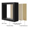 CCDCC 5x5 Small Shadow Box Picture Frame Display Case with Soft Linen Back, Black Wooden Memory Shadow Box Frame with Tempered Glass Cover for Wall or Tabletop Display view 2