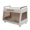 Dish Drying Rack Container Dish Storage Rack Cupboard with Cover Drain Storage Box Storage Rack Versatile Tableware Storage Box with Lid for Home Kitchen (Brown) view 1
