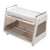Dish Drying Rack Container Dish Storage Rack Cupboard with Cover Drain Storage Box Storage Rack Versatile Tableware Storage Box with Lid for Home Kitchen (Brown) view 3