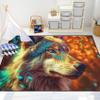 Jiospet Wolf Rugs for Bedroom - Kids Wolf Rug for Living Room Animal Carpet for Teens Decor Rug for Dining Room Cute Floor Mat, 3x5 Feet view 2