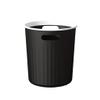 BYDEADY Large-Capacity Home Kitchen Trash can Plastic Garbage Recycling bin Simple Wastebasket Container, 12.0L/3.2Gal, Black view 1