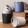 BYDEADY Large-Capacity Home Kitchen Trash can Plastic Garbage Recycling bin Simple Wastebasket Container, 12.0L/3.2Gal, Black view 3
