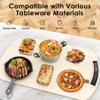 Food Warming Mat, Electric Warming Tray for Buffets & Parties, Silicone Heating Mat for Food with 9 Temperature Settings, Roll-Up Storage, 25.8"x15.6" view 4