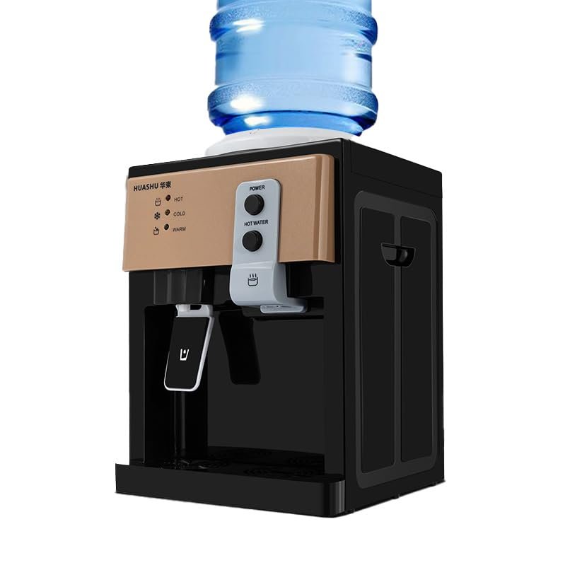 Top Loading Water Cooler Dispenser for 1.2-5 Gallons Buckets, Hot/Cold/Warm Water Dispenser, Freestanding Water Dispenser with Stainless Steel Inner Tank for Home or Office