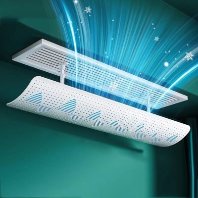 GMBAYUE Air Conditioning Deflector for Window, Adjustable Ac Vent Deflector Home, Drop-Proof Air Conditioner Deflector, Air Conditioning Windshield (Size : 120cm/47in)