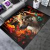 Wolf Rugs for Bedroom - Kids Wolf Rug for Room Animal Themed Carpet for Living Room Cartoon Mats for Teens Decor for Dining Room Floor Mat, 3x5 Feet view 3