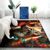 Wolf Rugs for Bedroom - Kids Wolf Rug for Room Animal Themed Carpet for Living Room Cartoon Mats for Teens Decor for Dining Room Floor Mat, 3x5 Feet view 4