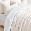 EVERGRACE Luxury Ruched Velvet Quilt King Size, Ultra Soft Bedspread Coverlet Set, Lightweight Velvet Comforter, Quilted Bedding Cover with 2 Matching Shams for All Season, Ivory White view 4