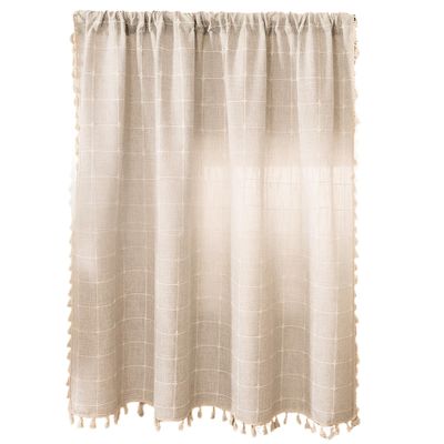 KUYYFDS Farmhouse Kitchen Curtains 90 * 60cm Short Curtains Rod Pocket Country Kitchen Curtains Semi-Transparent Tier Curtains Kitchen Valances for Windows Decor