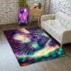 Jiospet Wolf Rugs for Bedroom - Kids Wolf Rug for Living Room Animal Carpet for Teens Decor Rug for Dining Room Cute Floor Mat, 2x3 Feet view 1