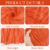16 Pack Cheesecloth Boho Gauze Table Runner, 21x120 Inch - Rustic Romantic Long Table Runner for Wedding Party Bridal Shower Thanksgiving Christmas Decoration (Orange) view 4