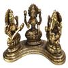 ASHIRWAD Brass Laksmi Ganesh Saraswati Statue Idol Murti (LGS-05) view 1