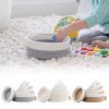5 Piece Round Small Woven Baskets Set, Cotton Rope Baskets for Organizing, Fruits Remotes Key Tray Bowl for Entryway Desk, Shallow Home Dcor, Cat Dog Gift (Grey) view 3