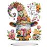 ARTopet DIY Diamond Desktop Ornament Special Shaped Crystal Mother's Day Flower Gnome PVC Diamond Art Painting Tabletop Ornaments Single Sided Diamond Home Decor view 1