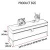 HAOKAZLBR Shoe Bench for Front Door Entrance Furniture, Storage Bench, Faux Leather Storage Footstool, Premium Bedside Bench with Storage, Bedroom Bench Shoe Stool (Size : 80x40x45cm(31x16x18inch)) view 2