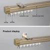 Track curtains ceiling mount,Basement ceiling coveringCafe curtain rodScope of application: Suitable for living rooms,bathrooms,bedrooms,ceilings,bay windows ( Color : White top , Size : 2.9m/9.5ft/ view 2