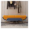 HAOKAZLBR Shoe Bench for Living Room Entryway Bench, Modern Shoe Rack Bench with Storage Shelf, Faux Leather Upholstered End of Bed Bench Seat,Bench Shoe Storage (Size : 80x40x45cm(31x16x18inch)) view 1
