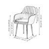 ZLGONRL Kitchen Dining Chairs,Counter Lounge Chairs Plating Leg Velvet Reception Chair Kitchen Chair Upholstered Bar Stools (Sky Blue) view 3