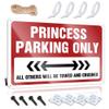 ADWD Personalized Man Cave Sign Princess Parking Only Tin Sign Desk Signs for Office Funny Funny Beer Sign (Size : 20X30CM) view 1