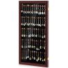 Silipull 60 Spoon Display Case Wall Mount, Cherry Finish, 60 Souvenir Spoon view 1