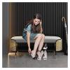 HAOKAZLBR Shoe Bench for Front Door Entrance Furniture, Luxurious Entryway Bench, Comfy Shoe Storage Bench End of Bed Bench with Velvet Seating, Modern Multifunction (Size : 80x43x45cm(31x17x18inch)) view 2