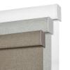 BERISSA Cordless Blackout Roller Shades for Windows,Free-Stop Linen Fabric Windows Blinds with Cassette Valance,Thermal Insulated UV Protection Roller Blinds for Home Office. Dark Brown.24 W x 48" H view 1
