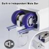 Oracra Heavy Duty Ceiling Track Curtain Rail Set, White Curtain Rail Track Straight, Slide Curtain Rod Pole Room Partition Bar, Curtain Rods System (Color : Ceiling Mount, Size : 5.3m/17.4ft) view 4