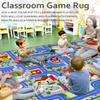Kids Carpet Playmat Rug 6'6''x9'8'', Kids Rugs for Bedroom, Non-Slip Town City Road Map Car Rugs for Kids Toy Cars, Track Carpet Play Rug for Playroom Classroom Decor (Blue) view 2