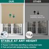 BERISSA Cordless Blackout Roller Shades for Windows,Free-Stop Linen Fabric Windows Blinds with Cassette Valance,Thermal Insulated UV Protection Roller Blinds for Home Office. Beige.30 W x 48" H view 3