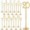 ihreesy Wedding Table Number Holders,Glitter Wooden Table Numbers 1-10 Wood Number with Holder Base for Receptions,Banquets,Birthdays Parties Decoration,#05 view 1