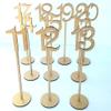 ihreesy Wedding Table Number Holders,Glitter Wooden Table Numbers 1-10 Wood Number with Holder Base for Receptions,Banquets,Birthdays Parties Decoration,#05 view 2