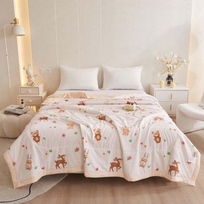 Cotton Quilt Set Throw Queen King Size Twin 1 Pieces Bedspread 200*230/180*220cm Ultra Soft Matelasse Coverlet Oversized Lightweight Quilted Bedding Set For All Season,Machine Washable ( Color : L , S