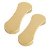 Self adhesive drawer handles,Handlesdoor handles,2pcs Cabinet Knobs Aluminium Adhesive Glass Door Handle Barn Shed Garage Door Handles self-Adhesive Sliding Gate Pulls Kitchen Bar Levers Cupboard Hand view 1