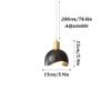 TONFON OJRGG Minimalist Style Chandelier Indoor All-Copper E27 Pendant Light Black/Gold Finish Design Ceiling Light Fixture for Kitchen Island Living Room Bedroom Bedside Dining Room Hallway(Gold) view 4
