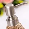 GRDDBZA Art Soap Dispenser for Bathroom Kitchen Hotel, Fashionable and Simple Bathroom Toiletries Ceramic Four-Piece Straw Pattern Combination Mouthwash Cup Soap Box Soap Bottle (Color : A) view 4