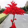 PCWLH Cherry Blossom Tree Decor - Lifelike Artificial Japanese Cherry Flowers for Indoor/Outdoor Wedding - Stunning Tree Dcor Red view 2